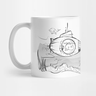 Fish in a Submarine Mug